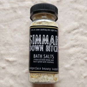 Badgerface Beauty Supply Simmah Down B*tch Bath Salts